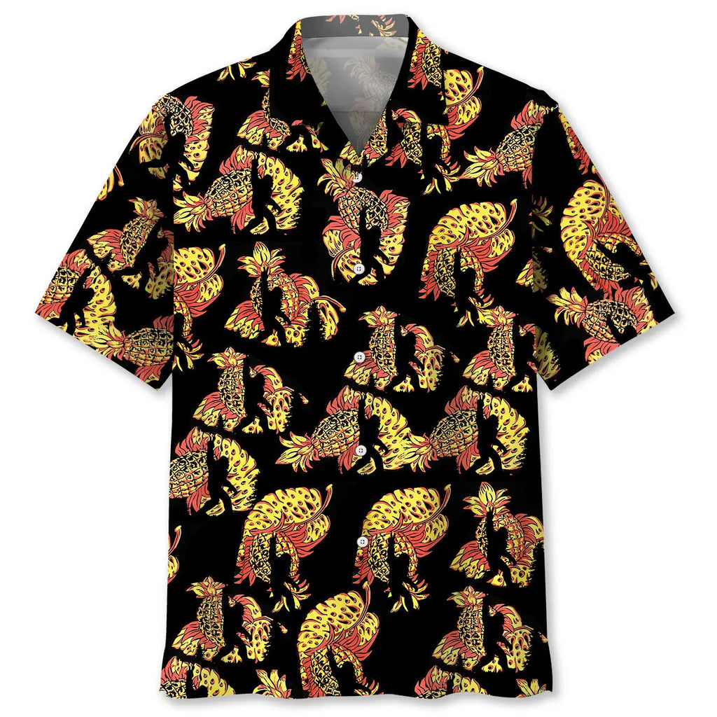 Hawaiian Shirt / Adults / S Bigfoot Pineapple Hawaiian Shirt Men