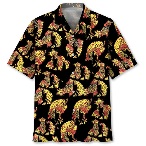 Hawaiian Shirt / Adults / S Bigfoot Pineapple Hawaiian Shirt Men