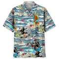 Hawaiian Shirt / Adults / S Bigfoot Surfing Hawaiian Shirt