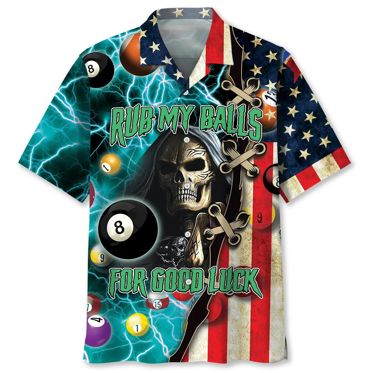 Hawaiian Shirt / Adults / S Billiard Luck Hawaiian Shirt