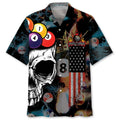 Hawaiian Shirt / Adults / S Billiard Skull Hawaiian Shirt