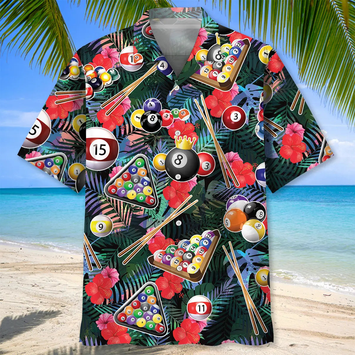 Billiard Tropical Hawaiian Shirt
