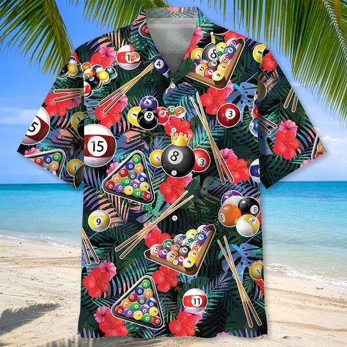 Billiard Tropical Hawaiian Shirt