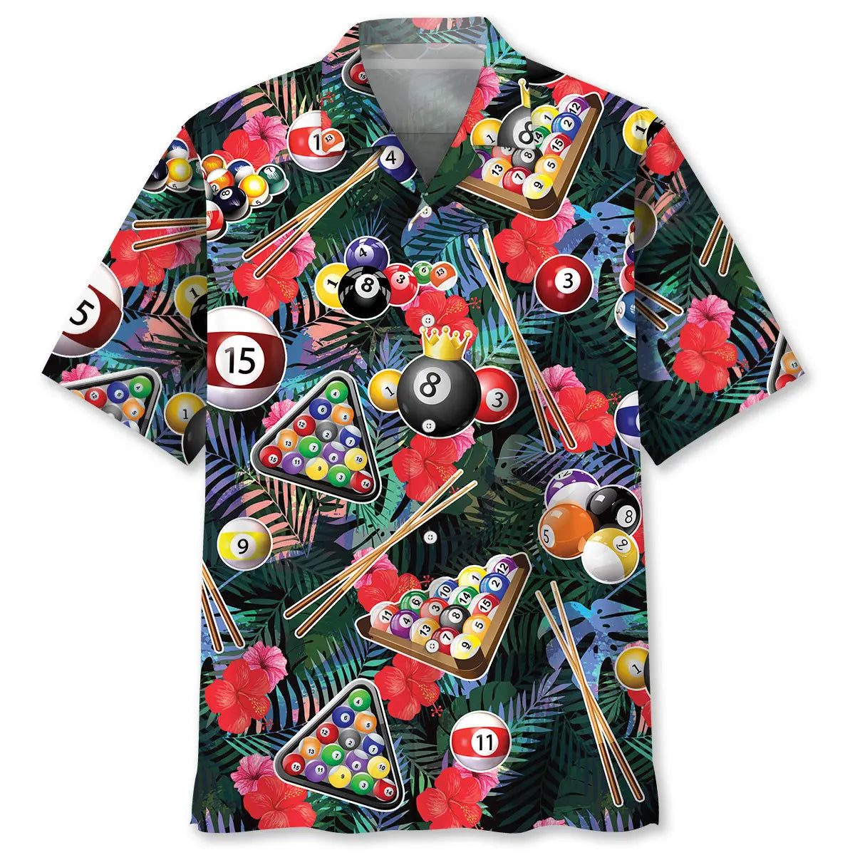 Hawaiian Shirt / Adults / S Billiard Tropical Hawaiian Shirt