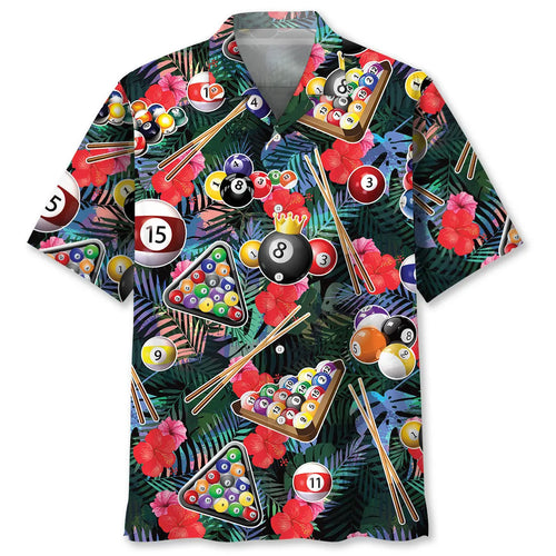 Hawaiian Shirt / Adults / S Billiard Tropical Hawaiian Shirt