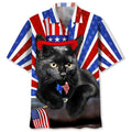 Hawaiian Shirt / Adults / S Black Cat Hawaiian Shirt