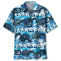 Hawaiian Shirt / Adults / S Blue Chinese Dragon Hawaiian Shirt