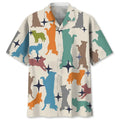 Hawaiian Shirt / Adults / S Border Collie Colorful Hawaiian Shirt