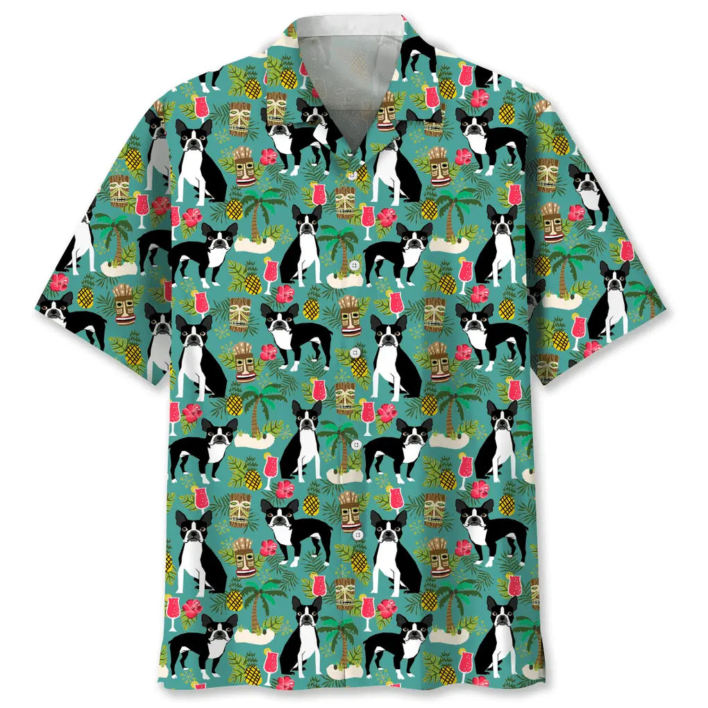 Hawaiian Shirt / Adults / S Boston Hawaiian Beach Hawaiian Shirt