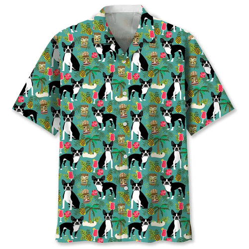 Hawaiian Shirt / Adults / S Boston Hawaiian Beach Hawaiian Shirt