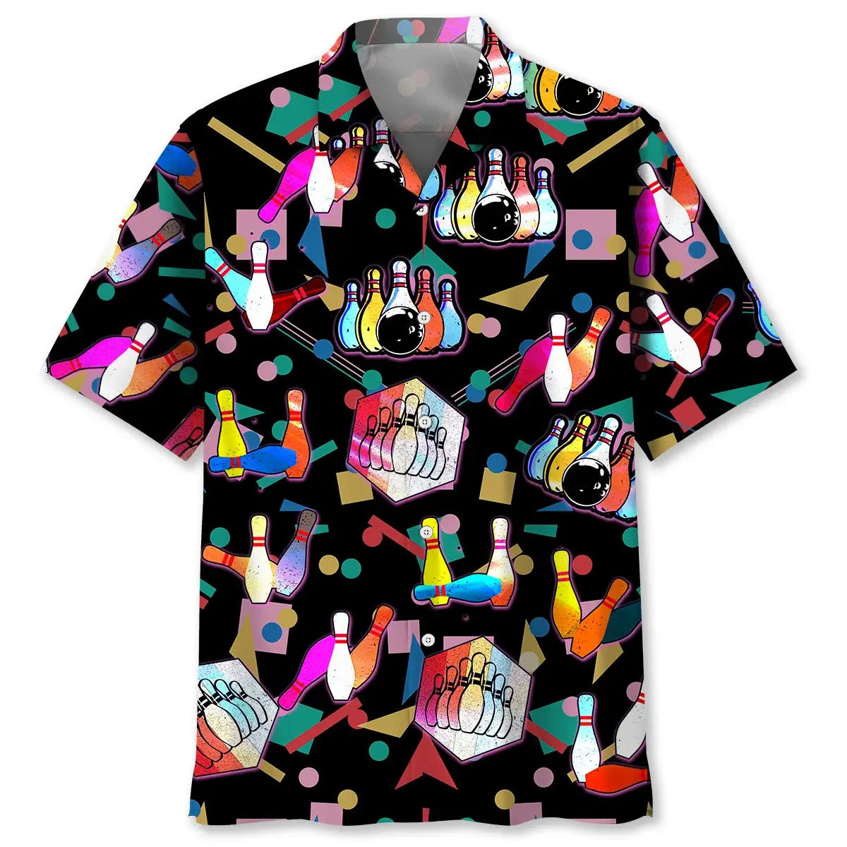 Hawaiian Shirt / Adults / S Bowling Color Hawaiian Shirt