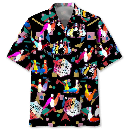 Hawaiian Shirt / Adults / S Bowling Color Hawaiian Shirt