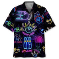 Hawaiian Shirt / Adults / S Bowling Neon Hawaiian Shirt