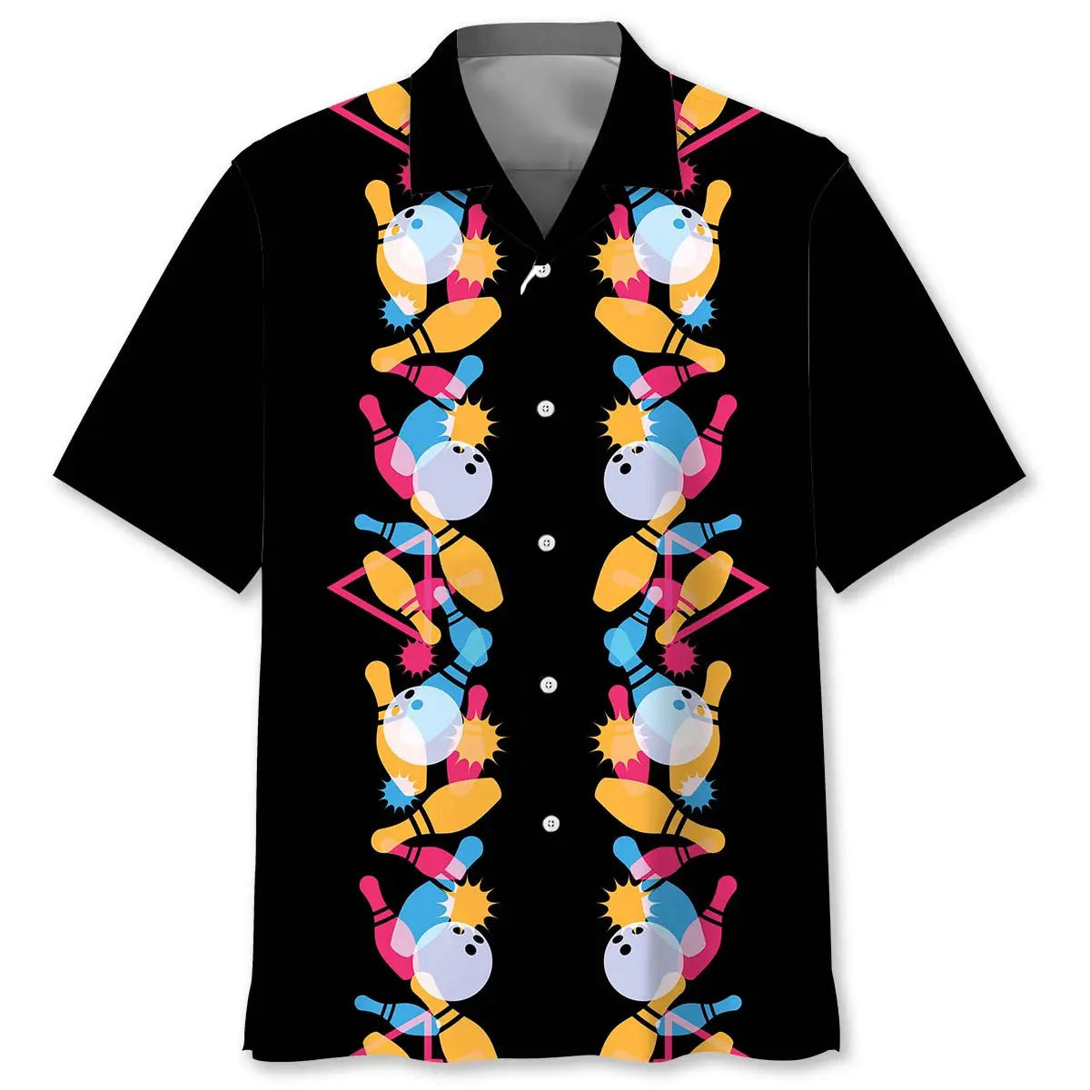 Hawaiian Shirt / Adults / S Bowling Retro 80s Hawaiian Shirt
