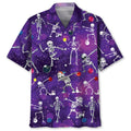 Hawaiian Shirt / Adults / S Bowling Skeleton Hawaiian Shirt
