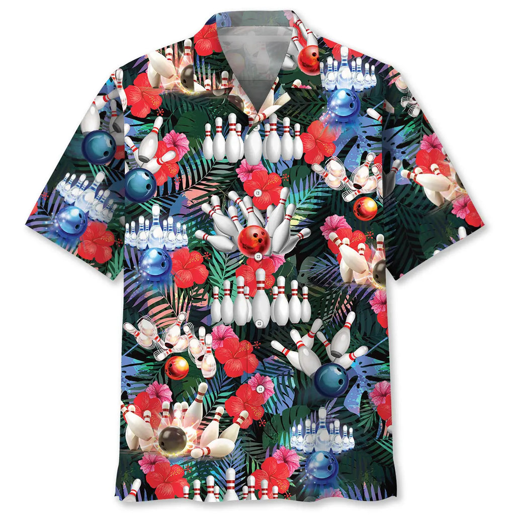 Hawaiian Shirt / Adults / S Bowling Tropical Hawaiian Shirt
