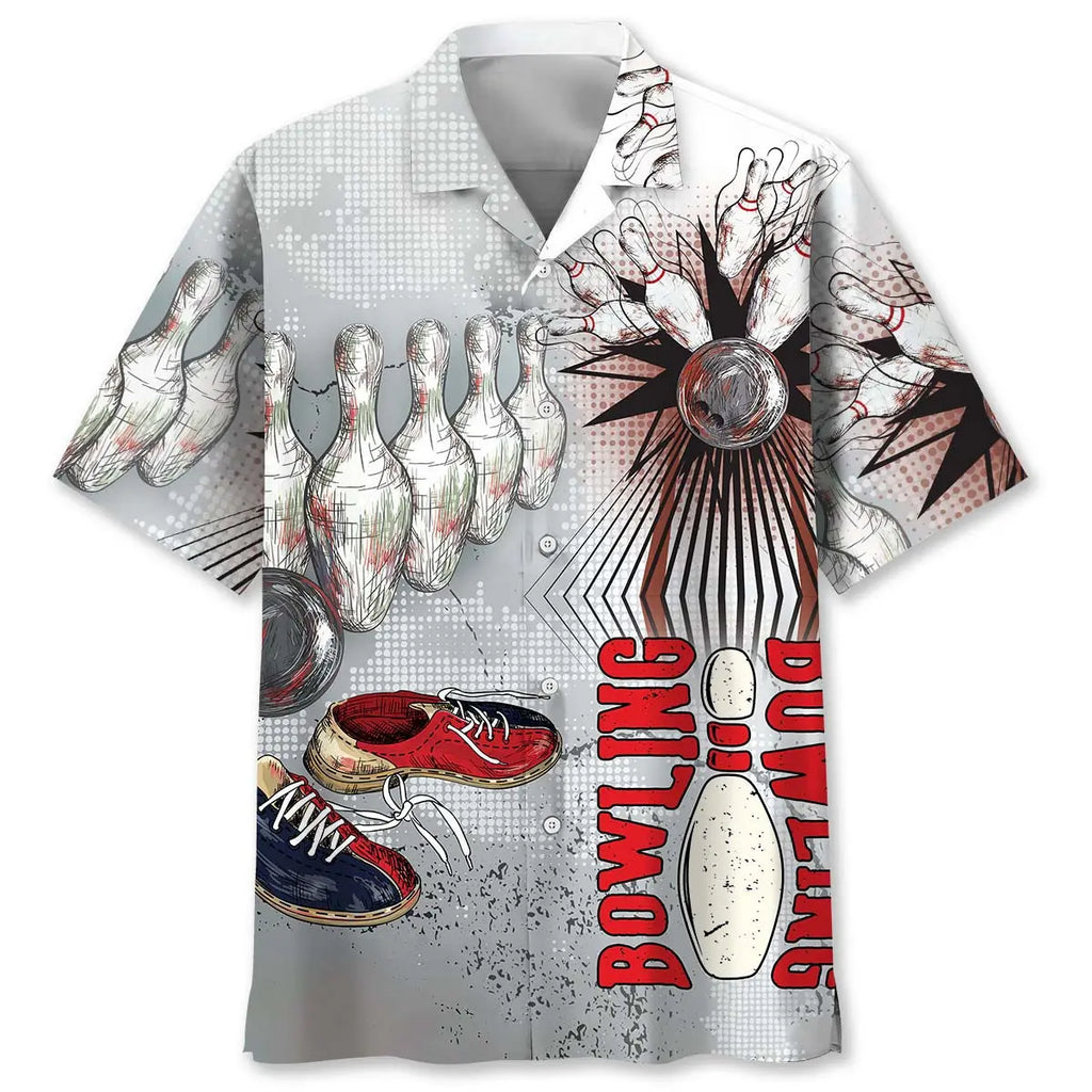 Hawaiian Shirt / Adults / S Bowling Vintage Hawaiian Shirt