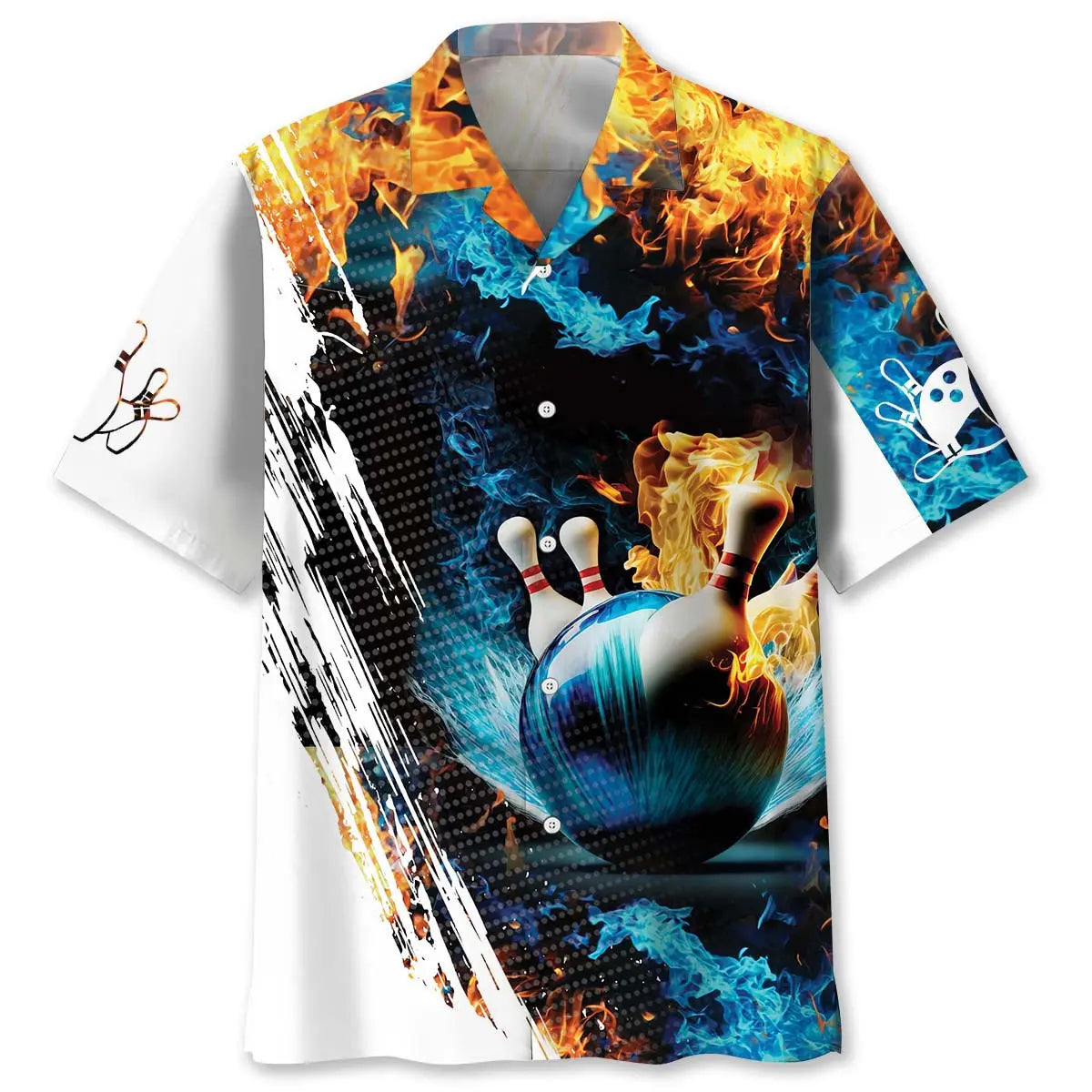 Hawaiian Shirt / Adults / S Bowling Water Fire Hawaiian Shirt