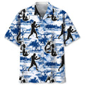 Hawaiian Shirt / Adults / S Boxing Blue Nature Hawaiian Shirt