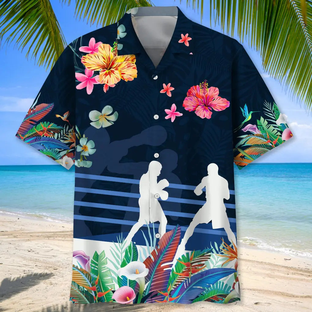 Boxing Love Tropical Hawaiian Shirt