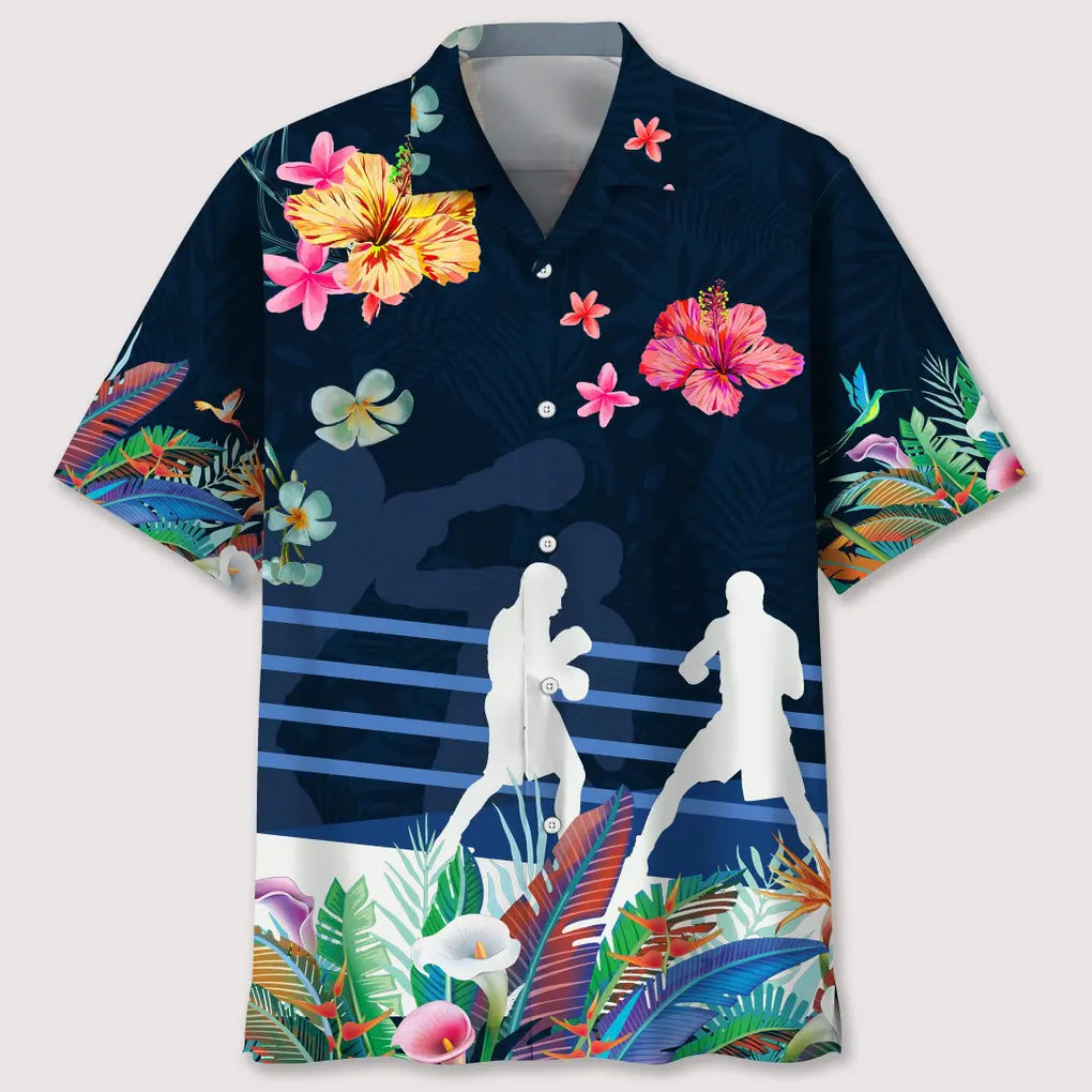 Hawaiian Shirt / Adults / S Boxing Love Tropical Hawaiian Shirt