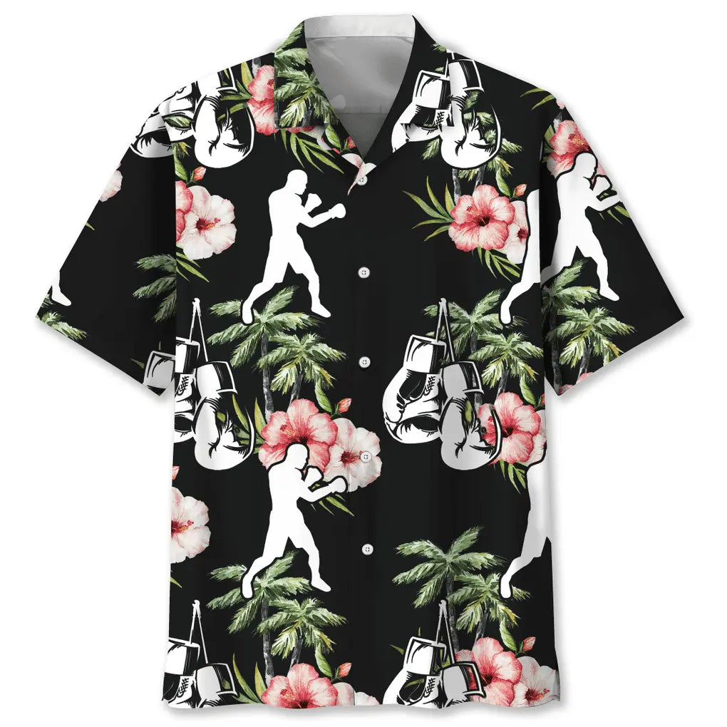 Hawaiian Shirt / Adults / S Boxing Nature Flower Hawaiian Shirt