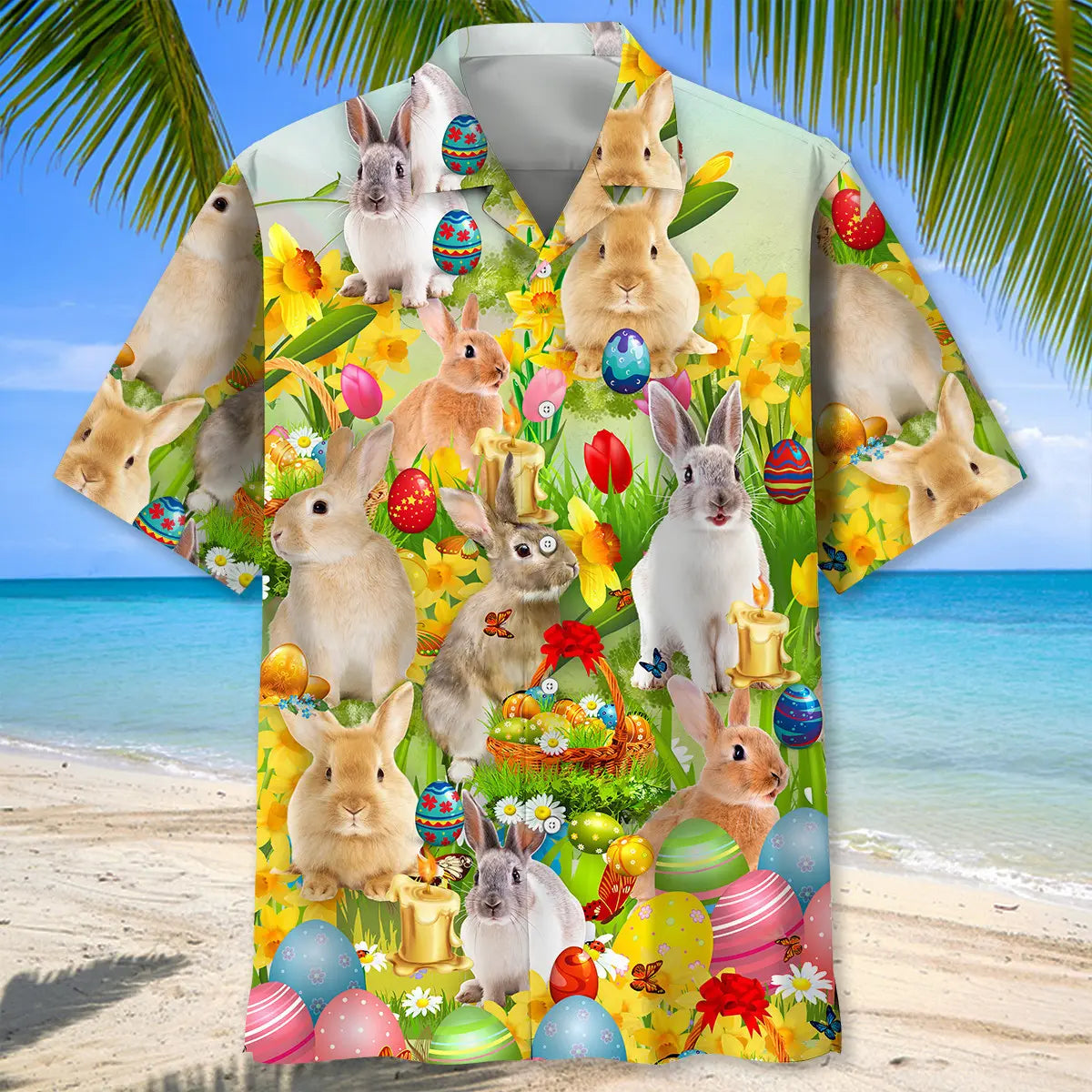 Bunny Easter Hawaiian Shirt Men