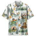 Hawaiian Shirt / Adults / S Camping Bigfoot Hawaiian Shirt