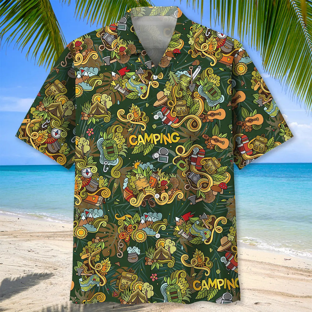 Camping Gear Hawaiian Shirt