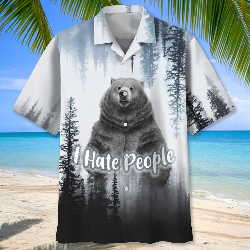 Camping I Hate People Hawaiian Shirt