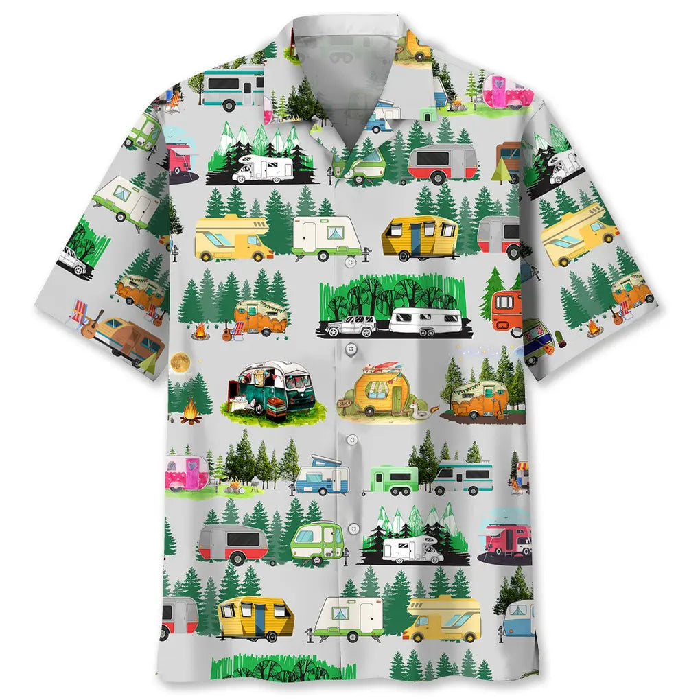 Hawaiian Shirt / Adults / S Camping Lovers Hawaiian Shirt