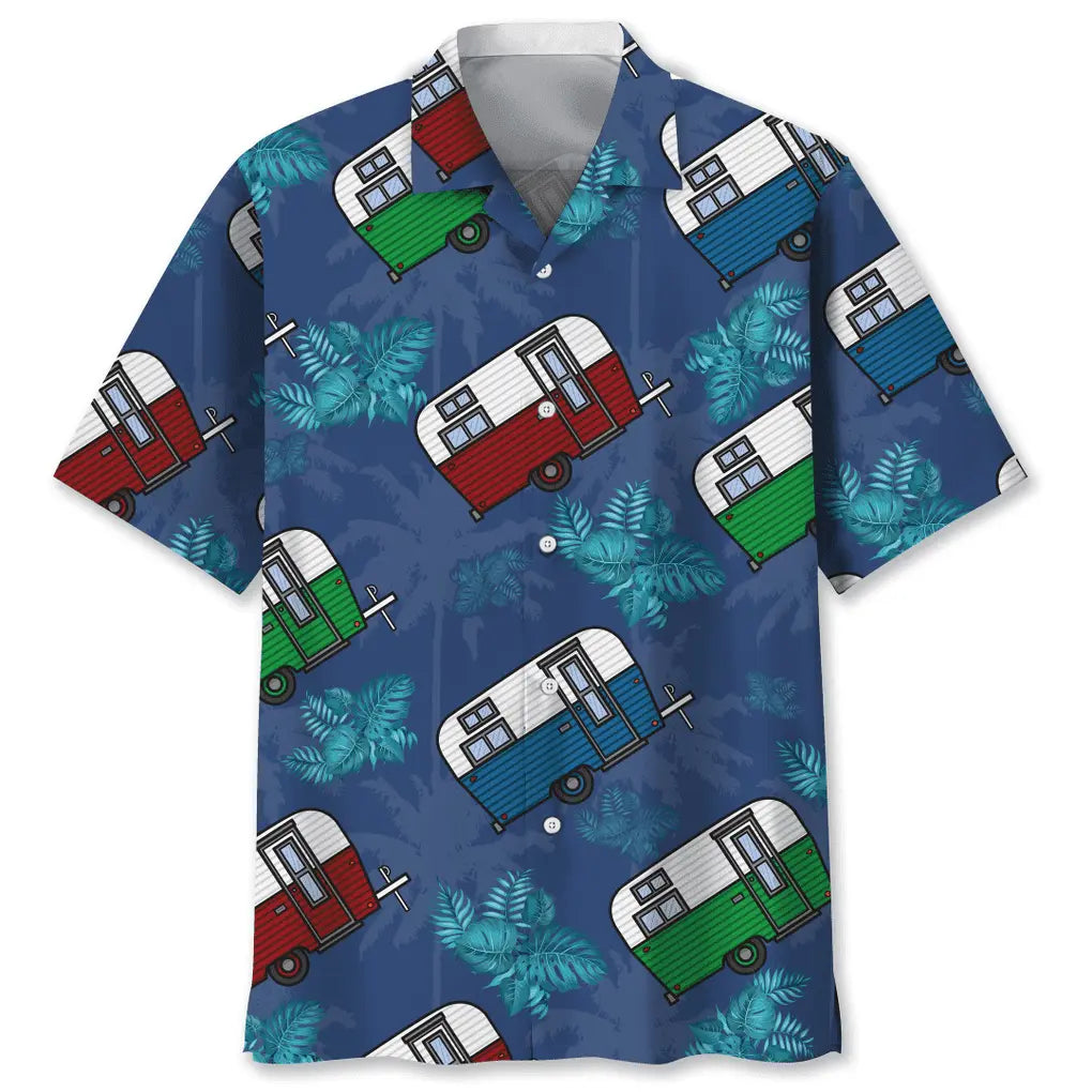 Hawaiian Shirt / Adults / S Camping Tropical Hawaiian Shirt