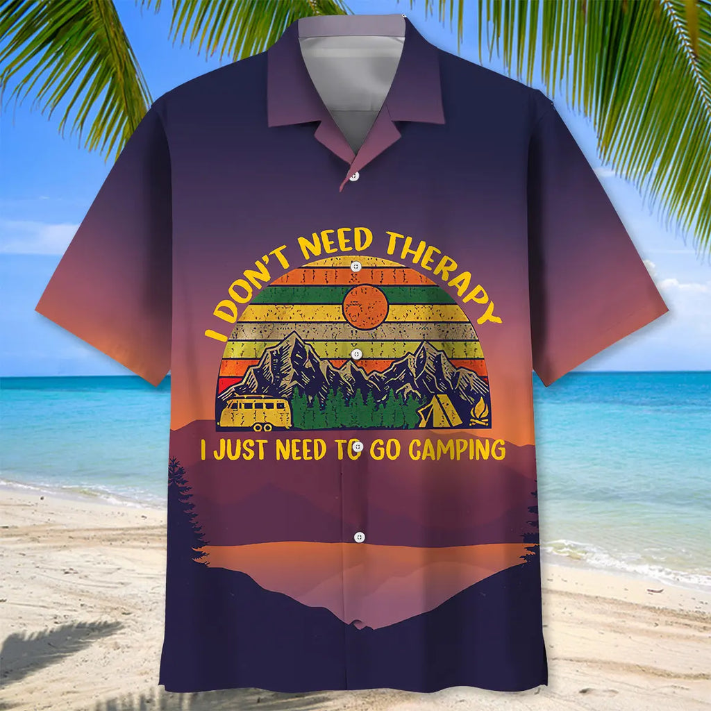 Camping Vintage Hawaiian Shirt