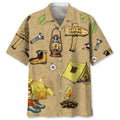 Hawaiian Shirt / Adults / S Camping Vintage Hawaiian Shirt