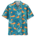 Hawaiian Shirt / Adults / S Capybara Orange Hawaiian Shirt