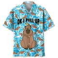 Hawaiian Shirt / Adults / S Capybara Pull Up Hawaiian Shirt