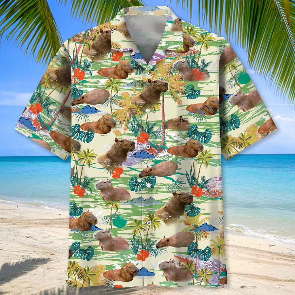 Capybara Tropical Hawaiian Shirt