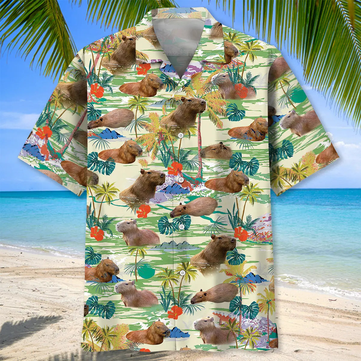 Capybara Tropical Hawaiian Shirt