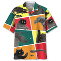 Hawaiian Shirt / Adults / S Cat Funny Hawaiian Shirt