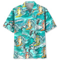 Hawaiian Shirt / Adults / S Cat Surfing Hawaiian Shirt