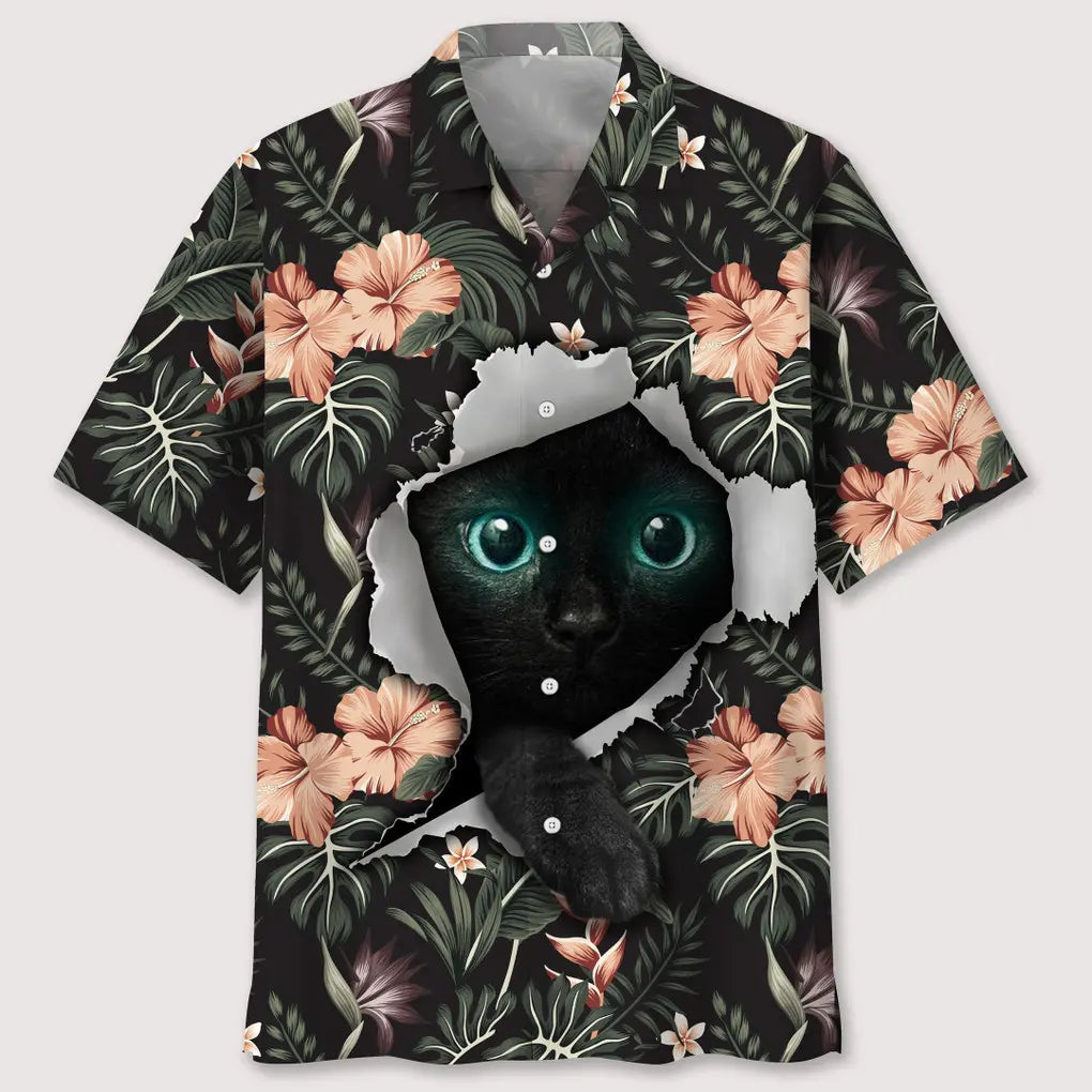 Hawaiian Shirt / Adults / S Cats Tropical Hawaiian Shirt