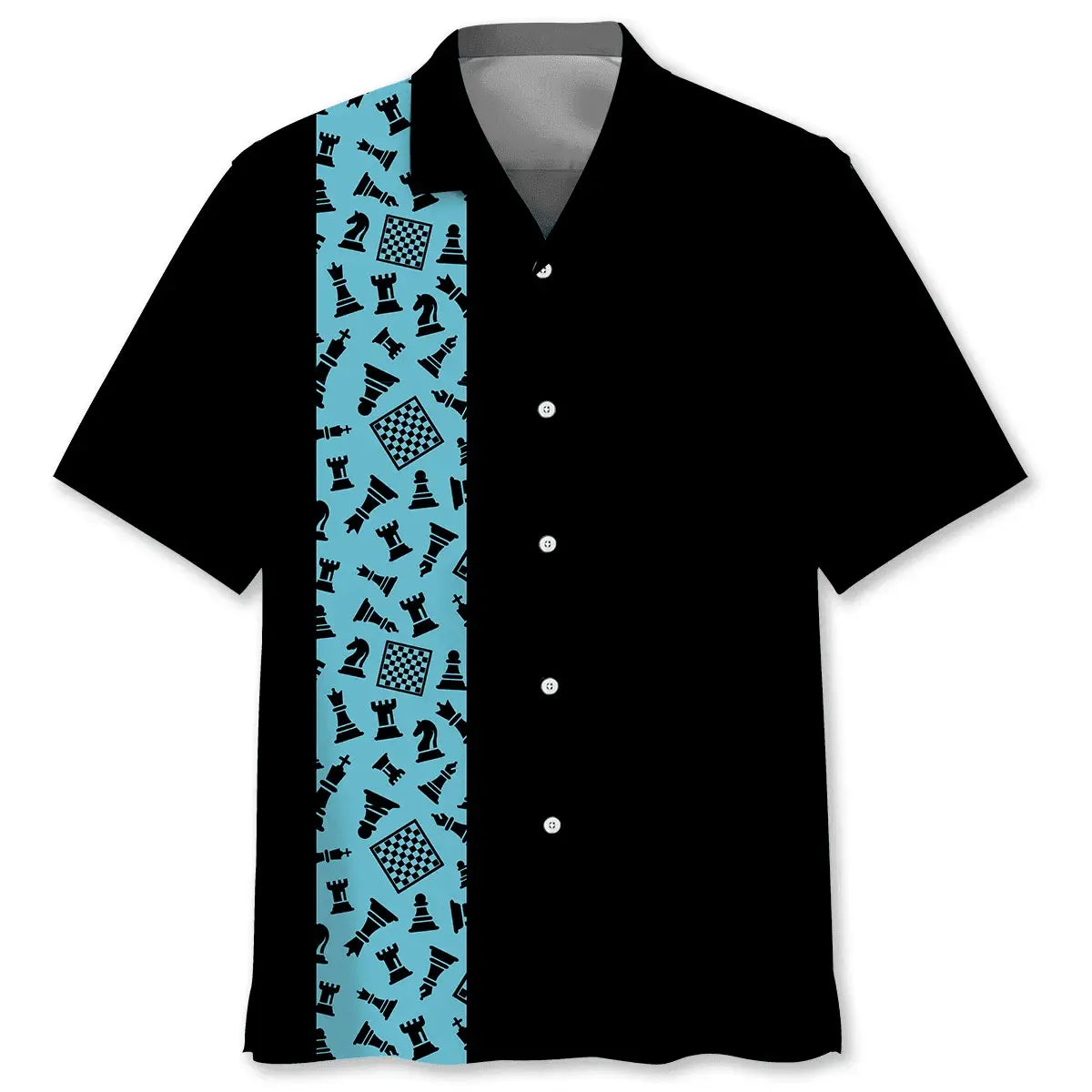 Hawaiian Shirt / Adults / S Chess Blue Hawaiian Shirt