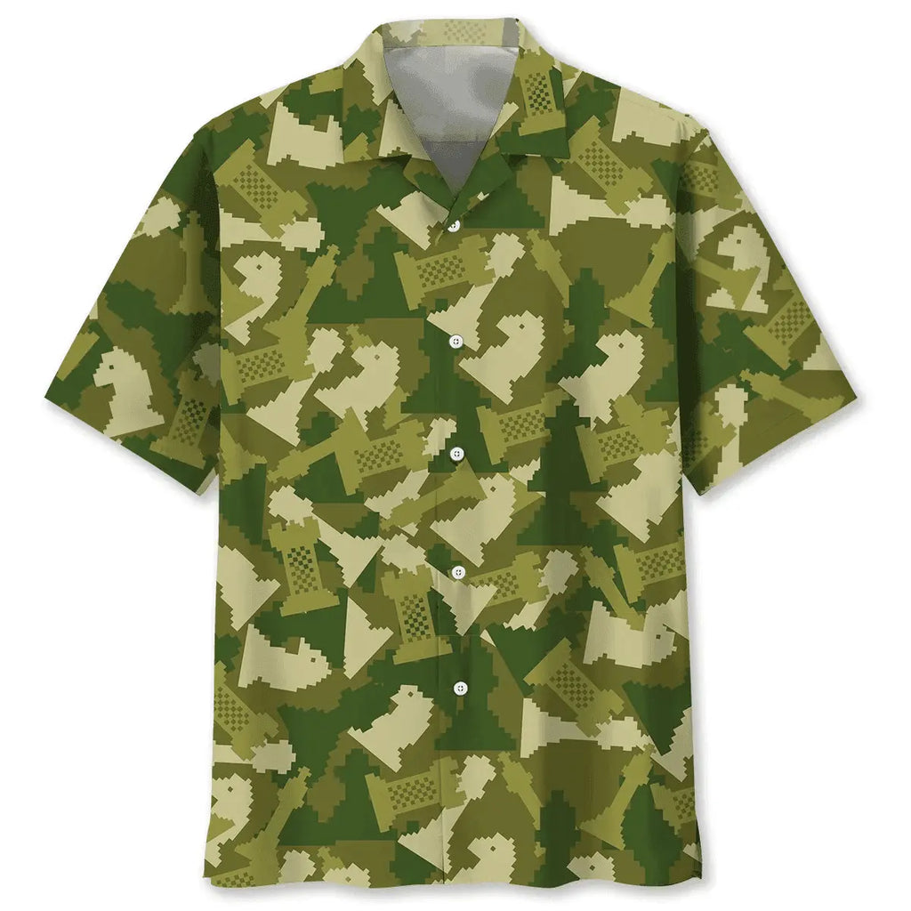 Hawaiian Shirt / Adults / S Chess Camo Hawaiian Shirt