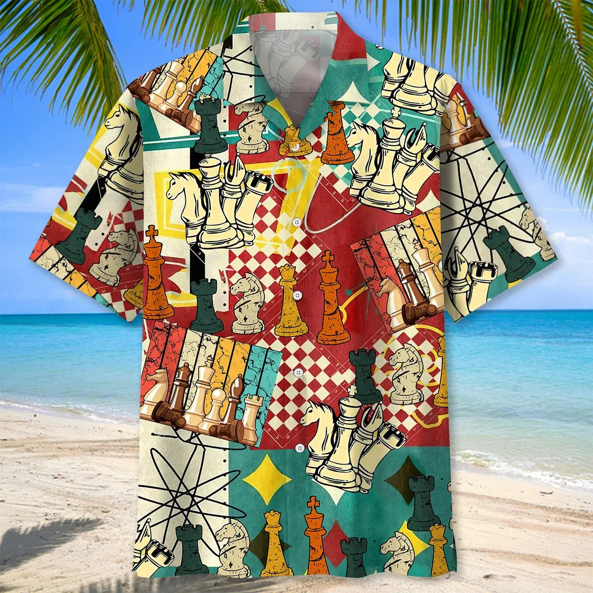 Chess Color Vintage Hawaiian Shirt