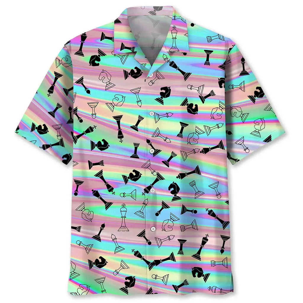 Hawaiian Shirt / Adults / S Chess Colorful Hawaiian Shirt