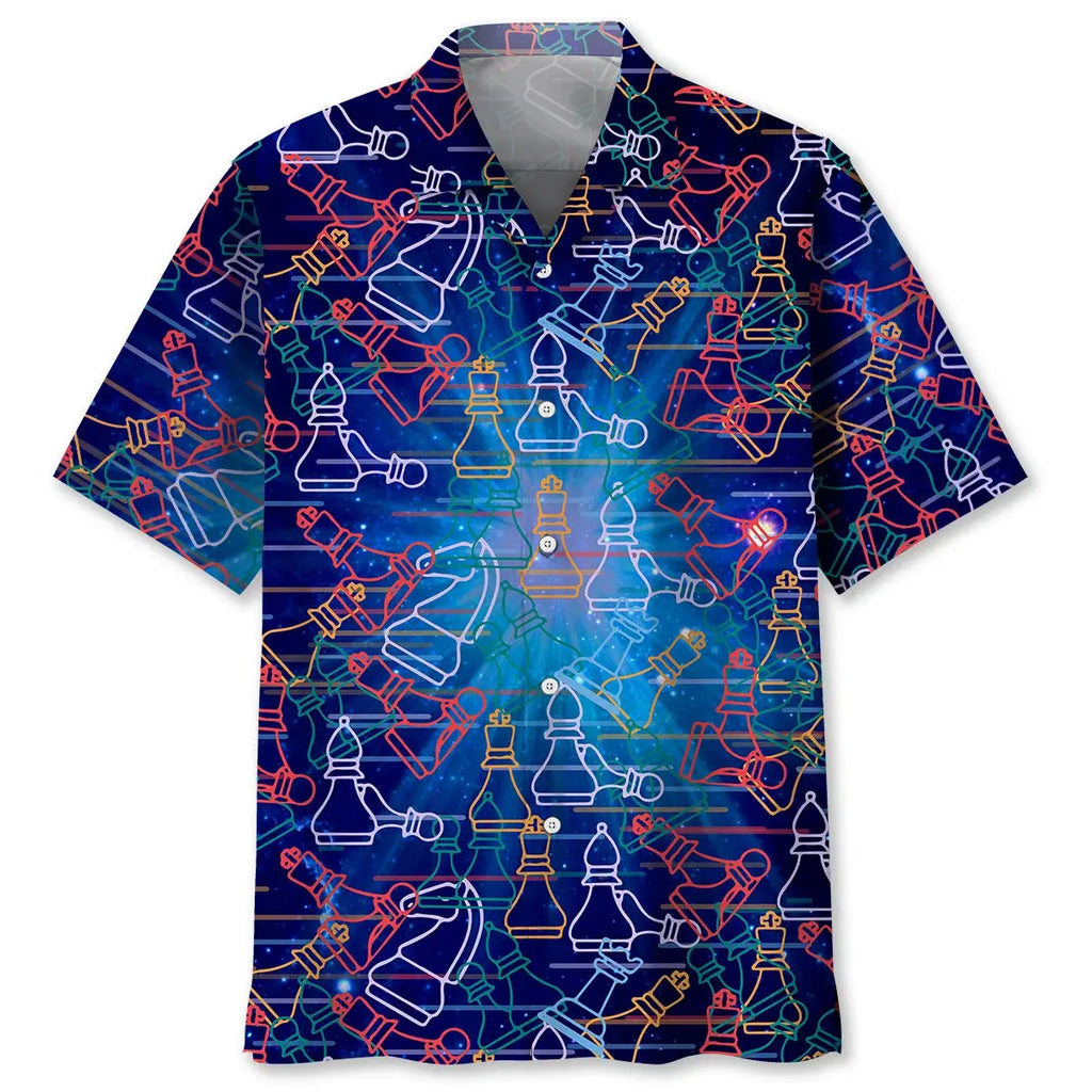 Hawaiian Shirt / Adults / S Chess Space Color Hawaiian Shirt