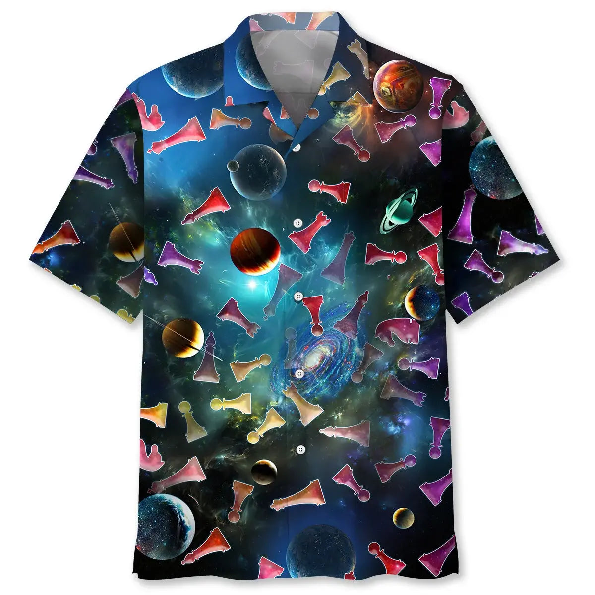 Hawaiian Shirt / Adults / S Chess Space Hawaiian Shirt