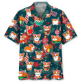 Hawaiian Shirt / Adults / S Corgi Christmas Hawaiian Shirt