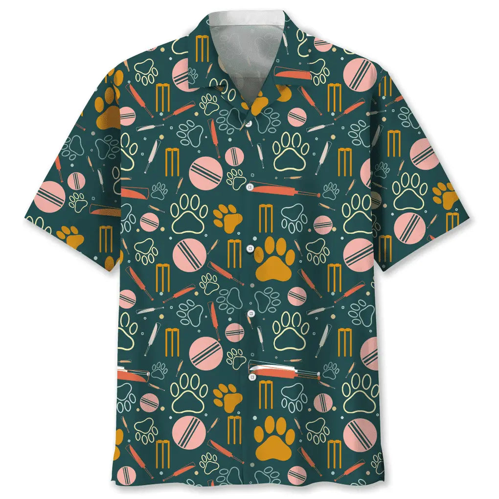 Hawaiian Shirt / Adults / S Cricket And Dog Hawaiian Shirt