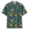 Hawaiian Shirt / Adults / S Cricket And Dog Hawaiian Shirt